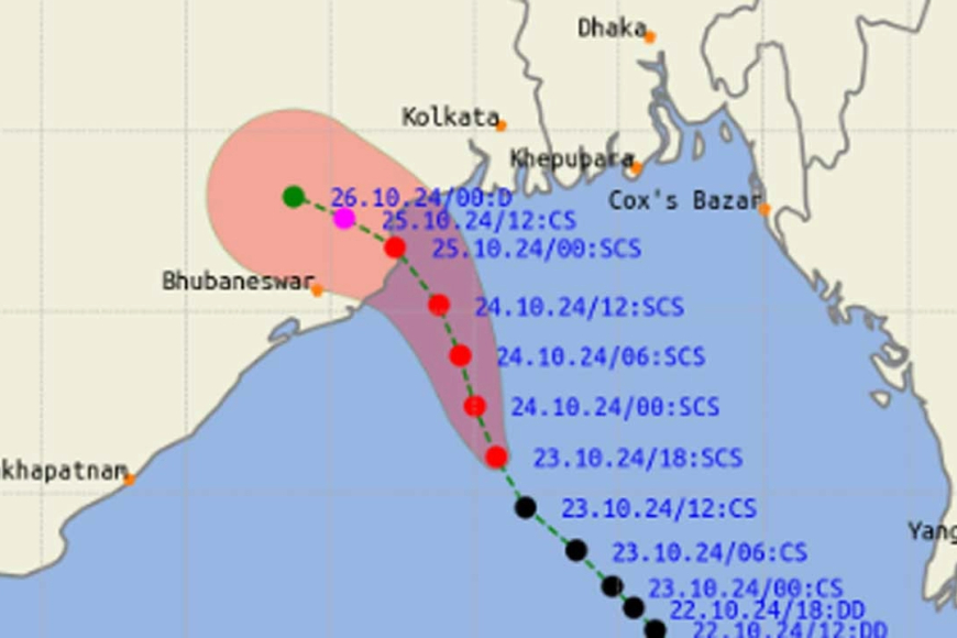 জানা গেল কখন আঘাত হানবে ঘূর্ণিঝড় ‘দানা’