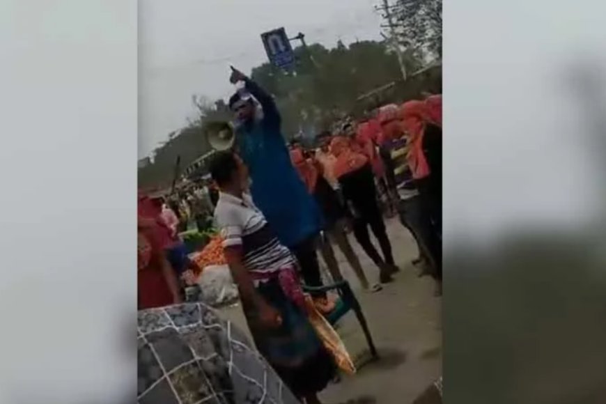 মাইকে চাঁদাবাজির ঘোষণা যুবদল নেতার, অস্ত্রের মহড়া