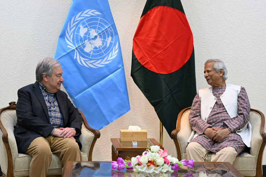 প্রধান উপদেষ্টার সঙ্গে জাতিসংঘ মহাসচিবের বৈঠক