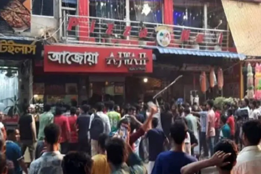 মার্চ ফর গাজা’ মিছিল শেষে হোটেল-গার্মেন্টস-মিষ্টির দোকানে হামলা ও ভাঙচুর