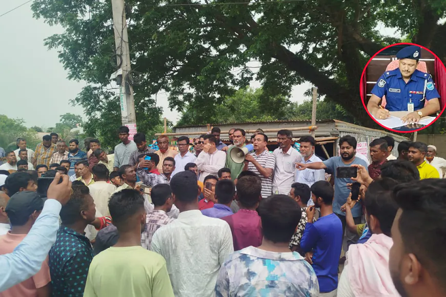 জিলাপিকাণ্ডে প্রত্যাহার হওয়া ওসিকে ফেরাতে বিএনপির মিছিল