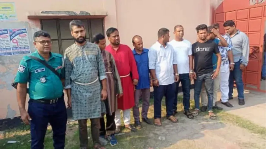 চাঁদা দাবির অভিযোগে ছাত্রদল-যুবদল নেতাসহ আটক ১০