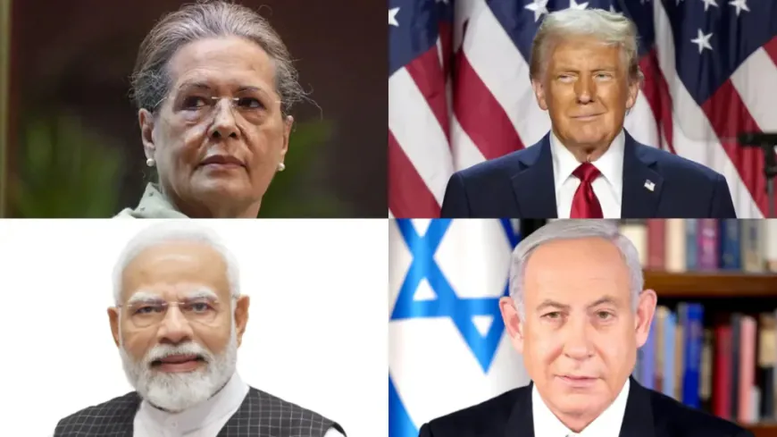 ট্রাম্প-নেতানিয়াহুকে এক হাত নিলেন সোনিয়া গান্ধী, ছাড়লেন না মোদি সরকারকেও