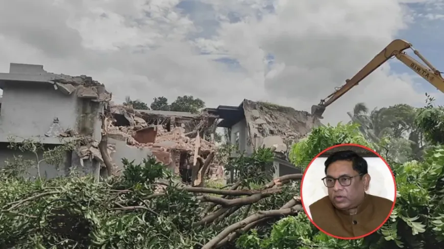 সাবেক প্রতিমন্ত্রী নসরুল হামিদের বাংলোবাড়ি গুঁড়িয়ে দিলো বিআইডব্লিউটিএ